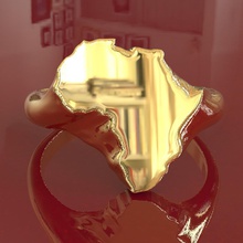 l'afrique hommes anneau pinshape afrique mensring bijoux 3d print model - Mito3D