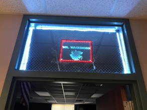 vidro moldura construída leds pinshape led quadro fusão 360 glowforge 3d print model - Mito3D