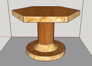 mesa terraza pinshape mueble 3d print model - Mito3D