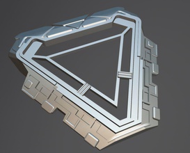 infinity war arc reactor pinshape tonystark arcreactor avengers infinitywar ironman iron-man 3d print model - Mito3D