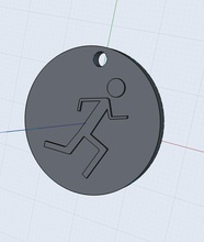 pinshape man-and-woman run- pendant- 3d print model - Mito3D