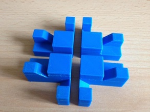 imposible cubo pinshape juguete reprap puzzle enclavamiento fushigi rompecabezas 3d 3d print model - Mito3D