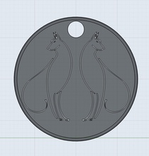 dog pendant pinshape gadgeds pendant- dogs 3d print model - Mito3D