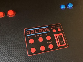 arcade machine directions card pinshape 3d print model - Mito3D