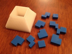 cube libre puzzle pinshape jouet supportless imprimable 3d 3d print model - Mito3D