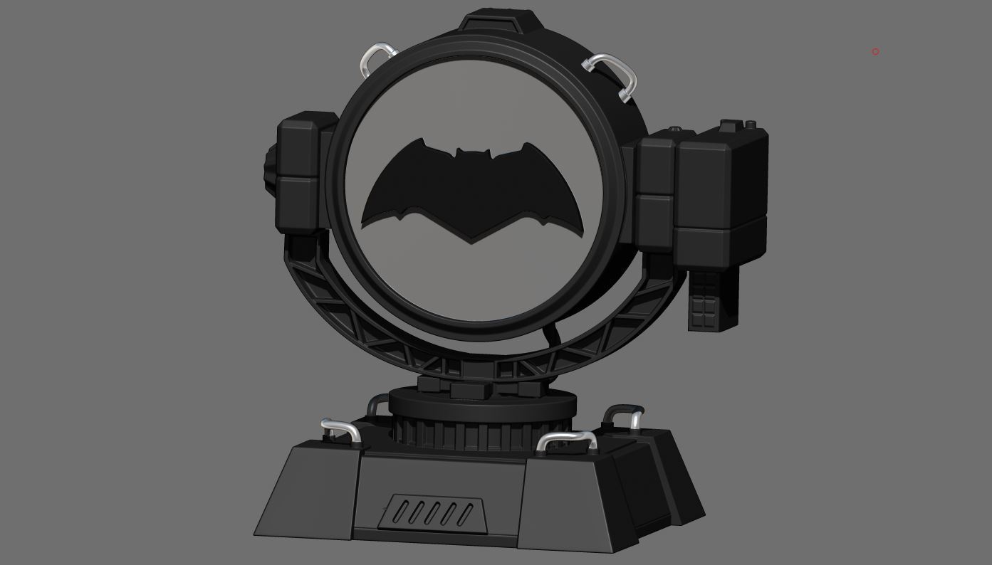 signal lumière nuit base batman superman ligue justice pinshape dc comics justiceleague logo vs hottoy figures 3D print model - Mito3D