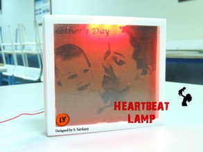 heartbeat lamp - mother's day gift pinshape projects arduino mothers mothersday 3d print model - Mito3D