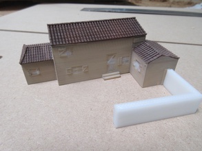 Mittelmeer Stil Haus pinshape mediterrainian Italienisch gaming miniaturen Gelände Krieg 3d print model - Mito3D