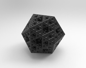 3d fractal object stl pinshape 3d print model - Mito3D