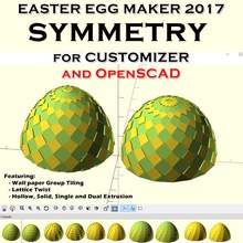 easter egg maker 2017 symmetry pinshape 3d-design 3d print model - Mito3D