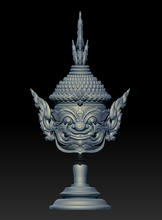 asura mini estátua pinshape antiga deco iaque titan ramayana tailandês 3d print model - Mito3D