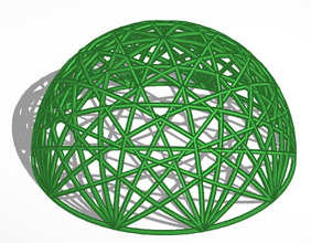 domo geodésico pinshape cúpula geodésica 3d print model - Mito3D