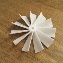 fan blade 60x10mm pinshape 3d print model - Mito3D