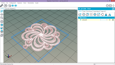 brinco pinshape pendientes zarcillos 3d print model - Mito3D