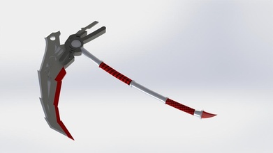 qrow branwen scythe rwby pinshape 3d-design 3d print model - Mito3D