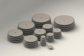gear collection pinshape 3d-design 3d print model - Mito3D