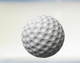 golf ball pinshape 3d design 3d print model - Mito3D