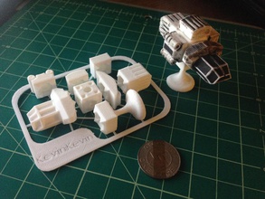 magships vista previa establecido pinshape nave espacial espacio placa rápido modular modelo kit asamblea 3d print model - Mito3D