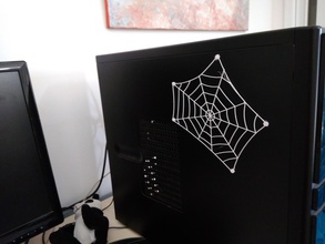 souple toile d'araignée pinshape élastiques flexible web l'araignée 3d print model - Mito3D