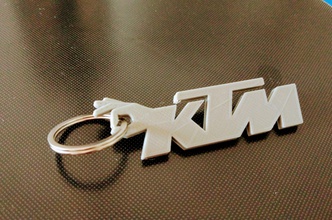 logotipo moto ktm llavero portachiavi pinshape enduro motocycle anillo llaveros 3d print model - Mito3D