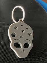 alien heads Schlüsselanhänger portachiavi teste alieno pinshape Köpfe Kopf keyring keychain 3d print model - Mito3D