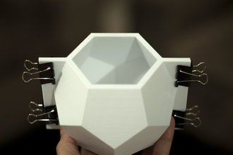 geométricas vaso molde impressão 3d modelo pinshape vasos concreto geométrico minimalismo 3d print model - Mito3D