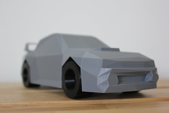 poly subaru impreza 22b sti pinshape car homedecor low-poly 3d print model - Mito3D