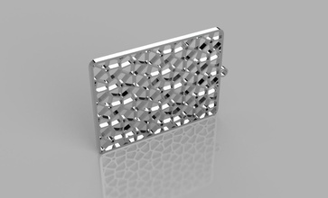 voronoi Ohrringe v2 pinshape design earrins 3d print model - Mito3D