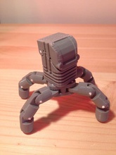 mini articulating quadruped mech pinshape 3d-design 3d print model - Mito3D