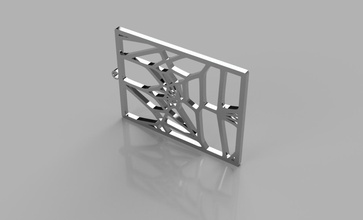 voronoi earrings v3 pinshape voronoui 3d print model - Mito3D