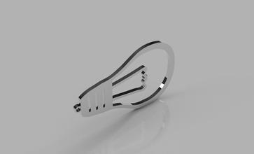 lâmpada brincos pinshape brinco 3d print model - Mito3D