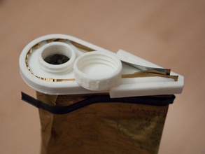 coffee bag lid pinshape screw-top kitchen pegs clip 3d print model - Mito3D