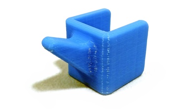 clamping hook 17mm vertical mounting pinshape wall-hook wall-mount 3d print model - Mito3D