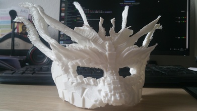 máscara dragão pinshape óculo 3d print model - Mito3D
