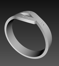 ring smile pinshape 3d print model - Mito3D