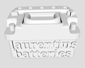 scala batteria auto pinshape libero per accessori carbattery rcscale modellino in voce 3d print model - Mito3D