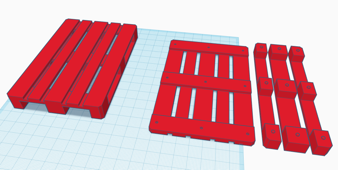 1 14 escala eur palete pinshape rc acessórios 3D print model - Mito3D