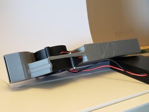 double ventilateur support batterie pinshape souffleur 3d print model - Mito3D