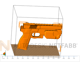 arcade light gun pinshape videogame pistola 3d print model - Mito3D