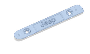 jeep wrangler jk manija puerta insertar centro pinshape manejar 3d print model - Mito3D