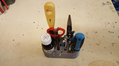 simple tool stand 3d printer tools pinshape tool-storage tool-stand holder tools-holder 3d print model - Mito3D