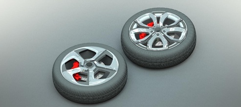 car rim collection set 1 pinshape mechanical automotive rims 3d print model - Mito3D