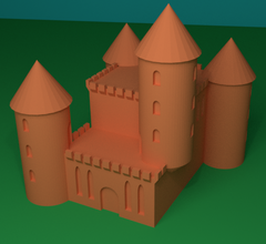 Schloss pinshape Burg 3d print model - Mito3D