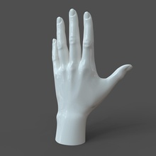 casual woman hand model f1p1d0v1hand pinshape body anatomy arm human female 3d print model - Mito3D