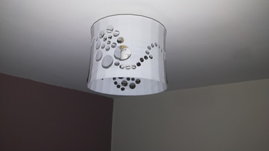 circle spiral lampshade pinshape printing 3d simple art circles lamps lamp-shade lamp 3d print model - Mito3D