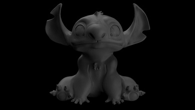 stitch form lilo & pinshape resin sla cartoons lilo&stitch movie creature 3d print model - Mito3D