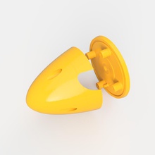 mustang p51 d çevirici pinshape ölçek rc spinners 3d print model - Mito3D