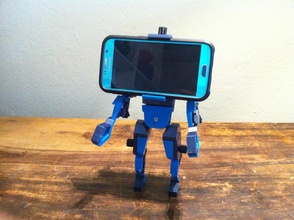 phone head pinshape holder man phone-holder phones phone-mount robot 3d print model - Mito3D