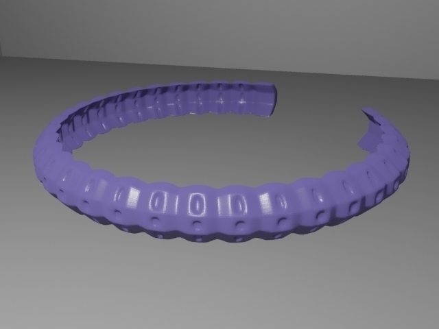 slim pinshape pulsera 3D print model - Mito3D