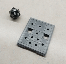 sliding block puzzle pinshape bloques klotski embutidora media relleno rompecabezas deslizante juego 3d print model - Mito3D